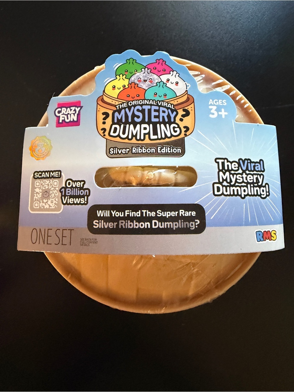 New & Sealed Mystery Squishy Dumpling RMS Silver Ribbon Edition 3+ TikTok Viral